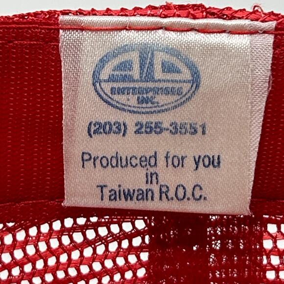 Vintage 80s San Diego Zoo Trucker Hat Baseball Cap Wild Animal Park Snapback Red - Picture 9 of 10